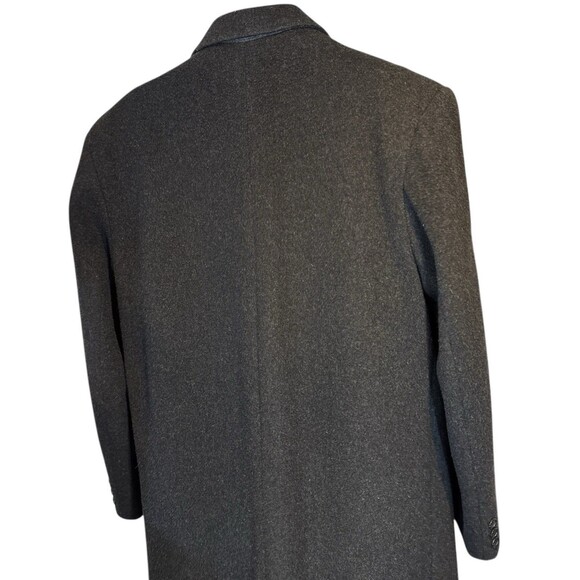 Il Telaio Mens Cashmere Wool Coat Sz 40R Charcoal Gray Luxury Business Old Money - Picture 8 of 16